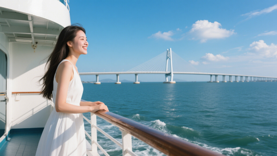 珠海一日遊+漁女像+景山公園+珠海大劇院|純玩·可選小團/海灣遊