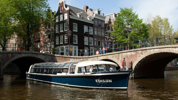 Ámsterdam: Crucero guiado por los canales + entrada a la Heineken Experience
