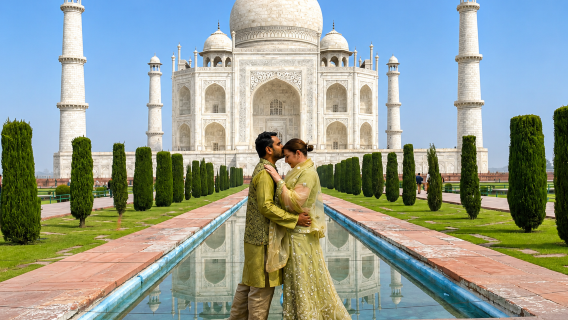 Dari Jaipur: Tur Harian Privat Taj Mahal & Agra dengan Makan Siang Bintang 5