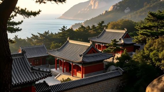 [Laoshan Yangkou + Taiqing One-Day Private Tour] Includes tea-picking costume experience/Free beachcombing/Pick-up and drop-off service