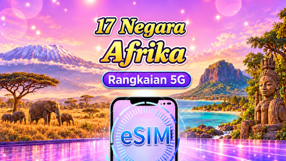 17 Negara Afrika | eSIM 5G/4G | Menyokong Peta Google, TikTok & ChatGPT | Pelan Data Harian / Jumlah Pelan Data | Pengebilan 24 Jam | 1–30 Hari | Kod QR