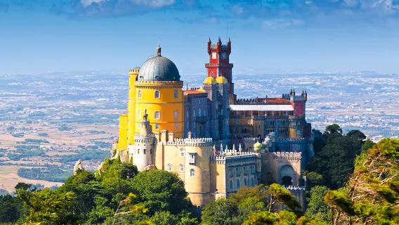 Tour di un giorno al Palazzo di Pena a Sintra, Portogallo [Trasporto in bus di lusso/Immergiti nella storia del Portogallo]
