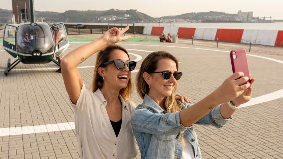 Lisbon: Guided Old Town Walking, Helicopter Flight & Boat Trip