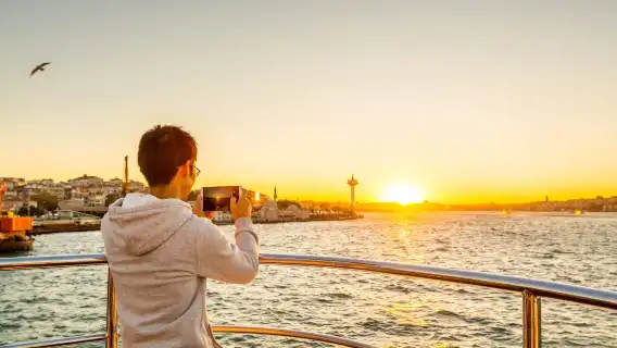 Bosphorus sightseeing cruise in Istanbul, Turkey