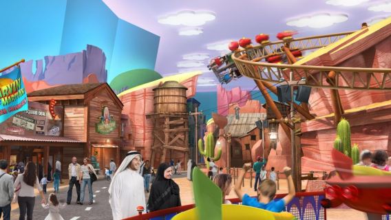 From Abu Dhabi Private Tour: Half Day Abu Dhabi City with Mosque & Warner Bros