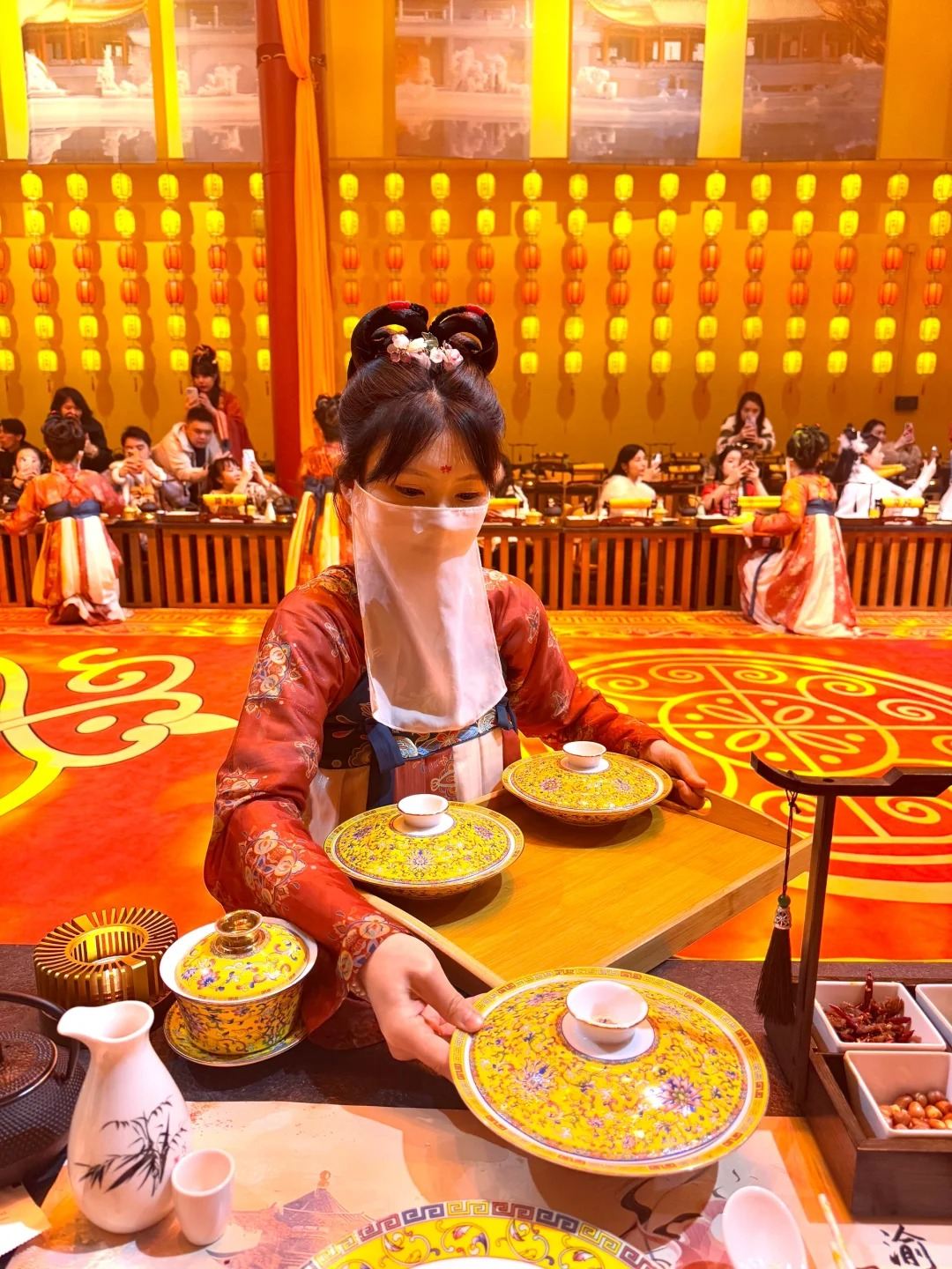 Qingyu Feast -Immersive Royal Feast - High-end dining experience - Optional Hanfu - Lunch/Dinner - Market experience