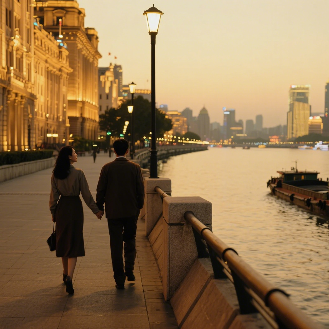 Sesión fotográfica en el Bund Antiguo de Ningbo[Sesión de fotos en familia, pareja, amigas, niños y seguimiento fotográfico para viajes familiares]