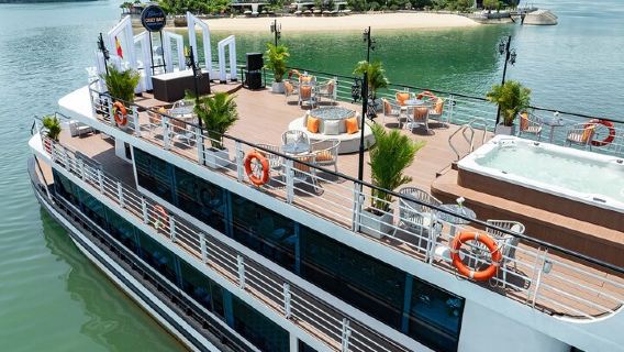 Cozy Bay Halong 5-Star Day Cruise, Buffet, Cave, Kayak, Swimming
