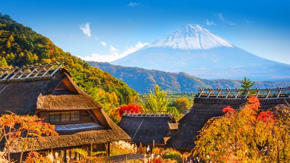 Tokyo Mount Fuji West Lake Gassho Village, Kawaguchiko, Oshino Hakkai one-day tour, Free Gassho Village admission ticket