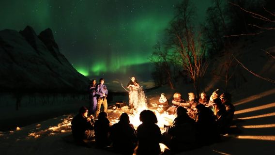Рованиеми: тур по Лапландии с наблюдением за северным сиянием и барбекю