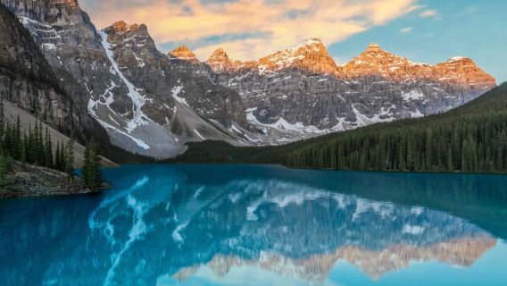 Banff/Canmore: Matahari Terbit di Danau Moraine dengan Pilihan Danau Louise