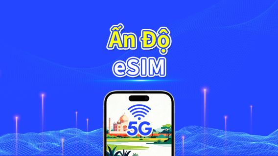eSIM India | 4G | Gói dữ liệu hàng ngày/tổng | 1–30 ngày | Tính cước theo ngày dương lịch | Mã QR