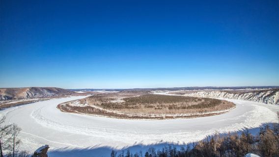 From Mohe: The First Bay of Longjiang + Beihong Village private charter 1-day tour