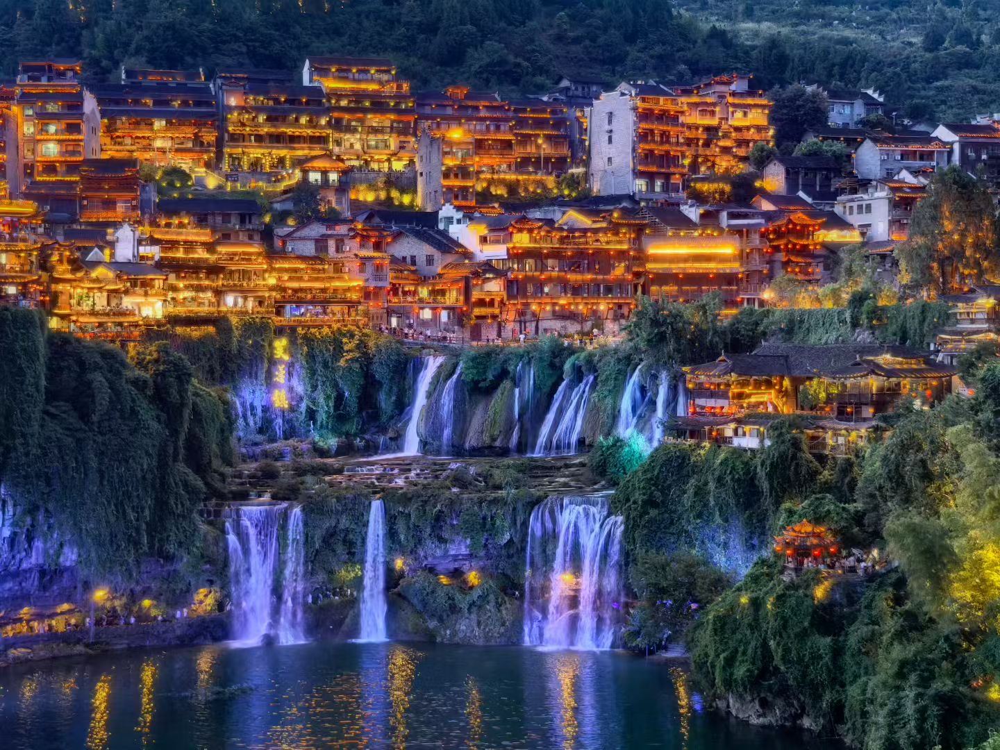 Start from zhangjiajie Private Day Tour toTianmen Mountain and Furong town (night view)