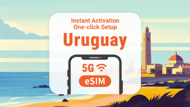 Uruguay 5G eSIM | Full AI & TikTok Access | 1–30 Days | Instant QR