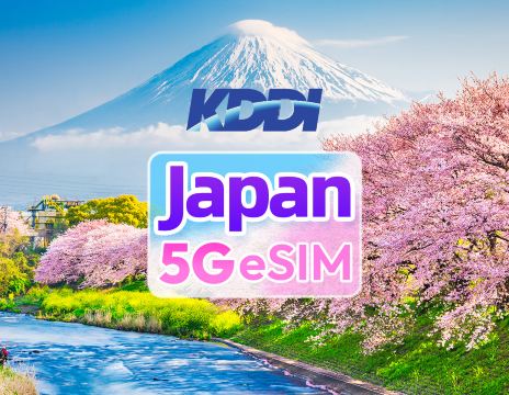  [일본 KDDI] 5GeSIM · 1일 100GB · 핫스팟 가능 · 실물 수령 불필요 · 일일 데이터/데이터 패키지 · 캘린더 데이(달력일) 기준 과금 · QR 코드
