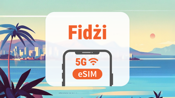Fidżi eSIM | Wszystkie AI & TikTok | 1–30 dni | Kod QR