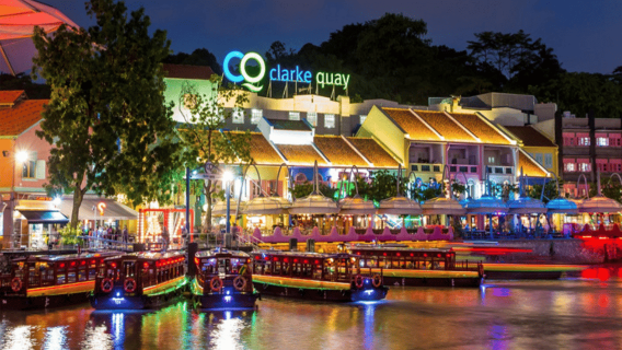 Singapore by Night: River Cruise, Light Shows & Lau Pa Sat