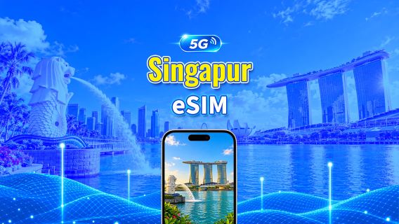 Singapur 4G eSIM | Doble Cobertura | Paquete de datos diario/total | 1–30 días | Facturación por 24 horas | Código QR