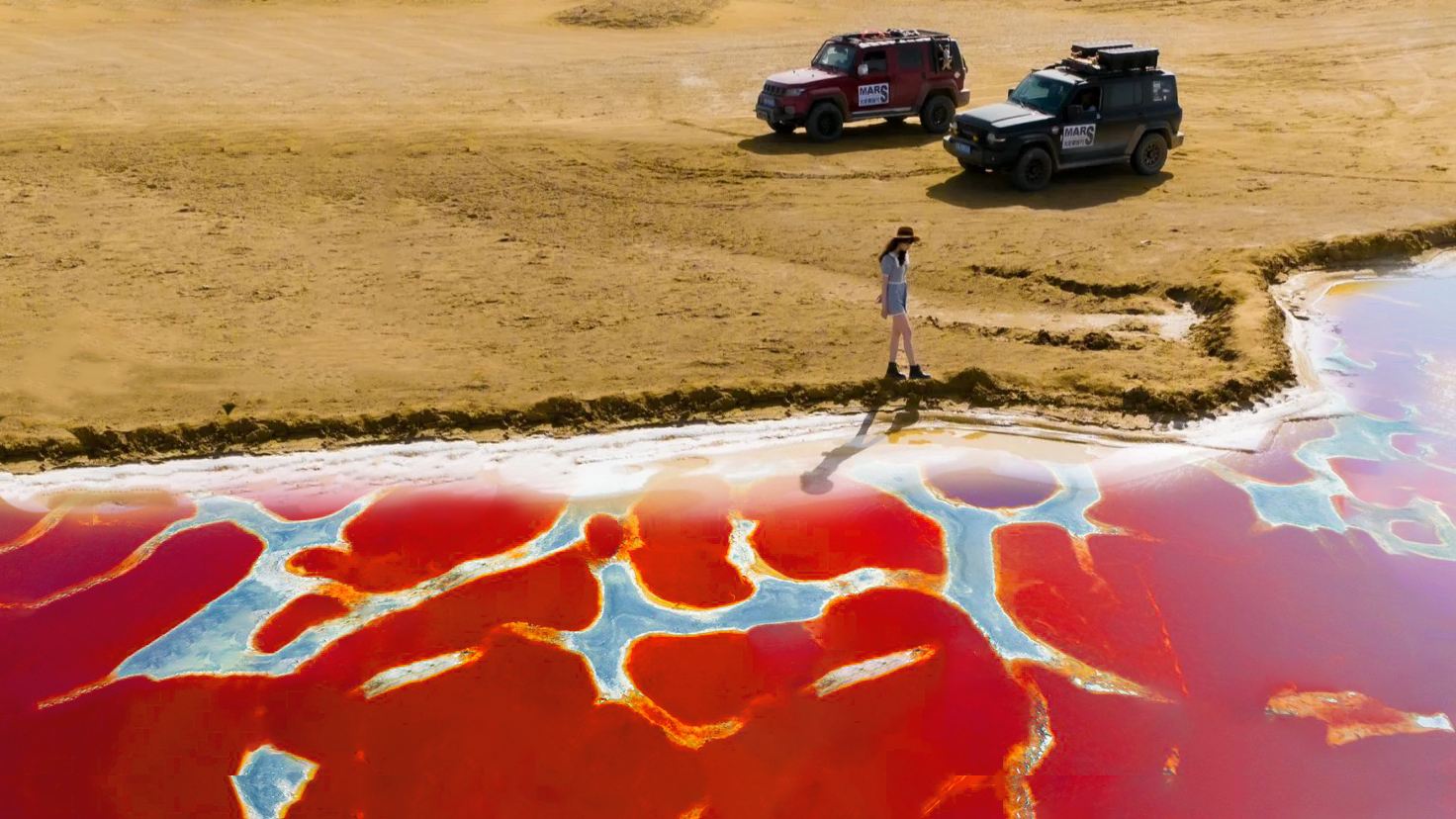 升級六湖穿越|銀川烏蘭湖+騰格裏沙漠龍眼翡翠湖五湖穿越一日遊