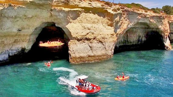 Benagil y costa: circuito completo de cuevas en barco desde Portimão
