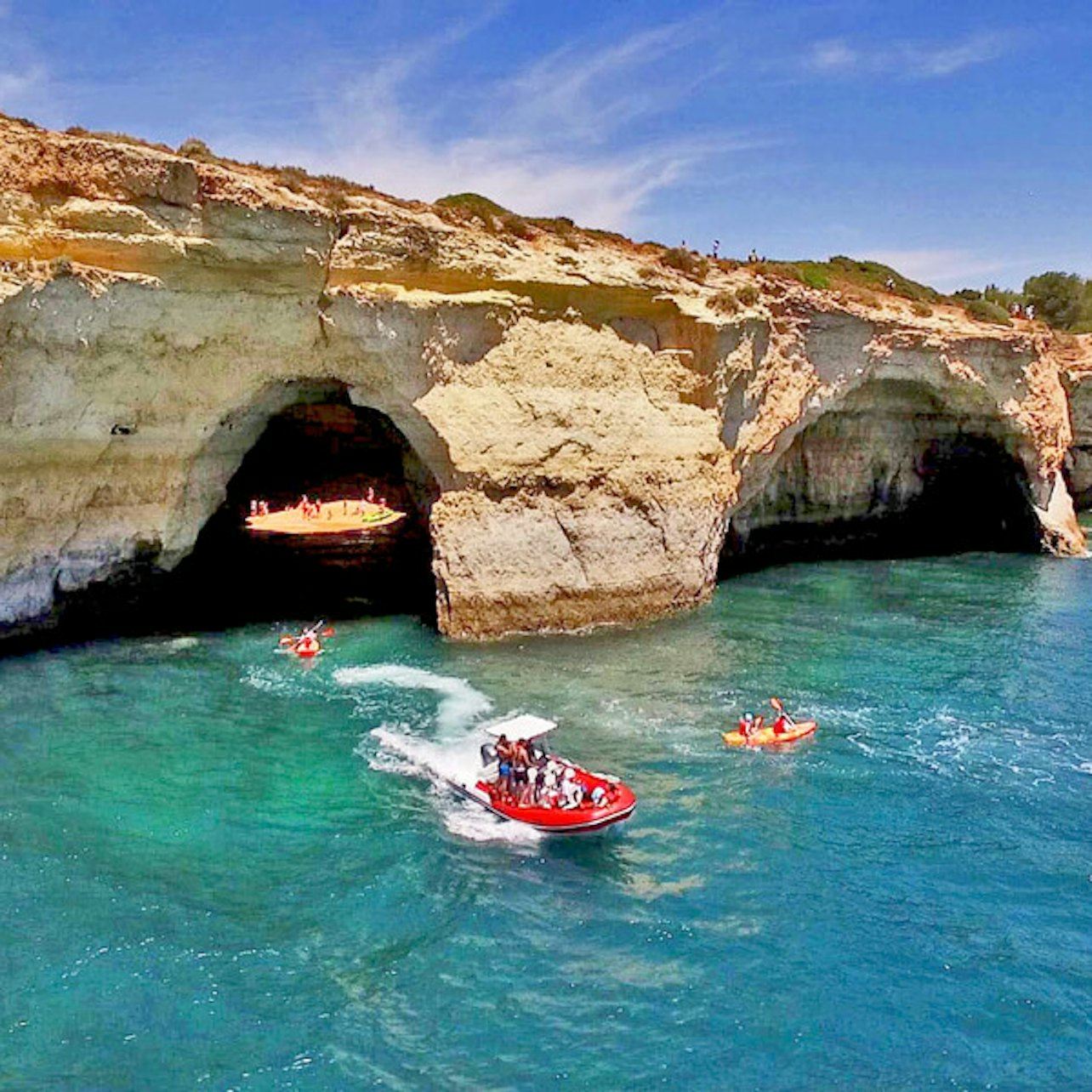 Benagil & Coastline: Full Caves Circuit Boat Tour from Portimão