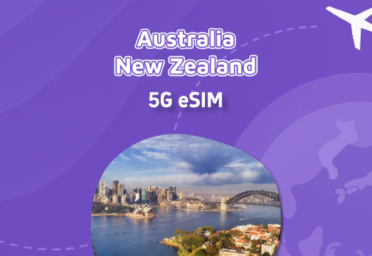 Australia & New Zealand Universal 5G eSIM | Total Package | 10GB | 30 Days | Self-billing | QR Code AUD 31.21
