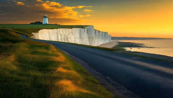 英國七姊妹白崖布萊頓海灘比奇角燈塔包車一日遊倫敦來回中文司導