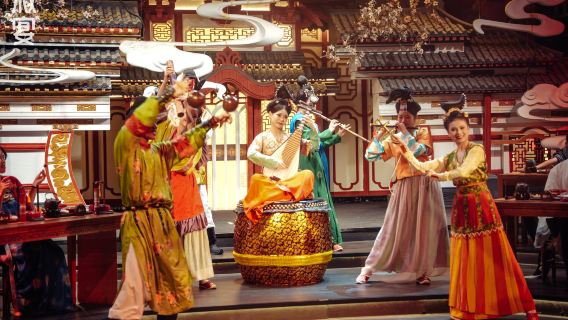 항저우 쉬얀궁 몰입형 연회 | 궁궐 음악 및 무용 공연 + 360도 파노라마 장면