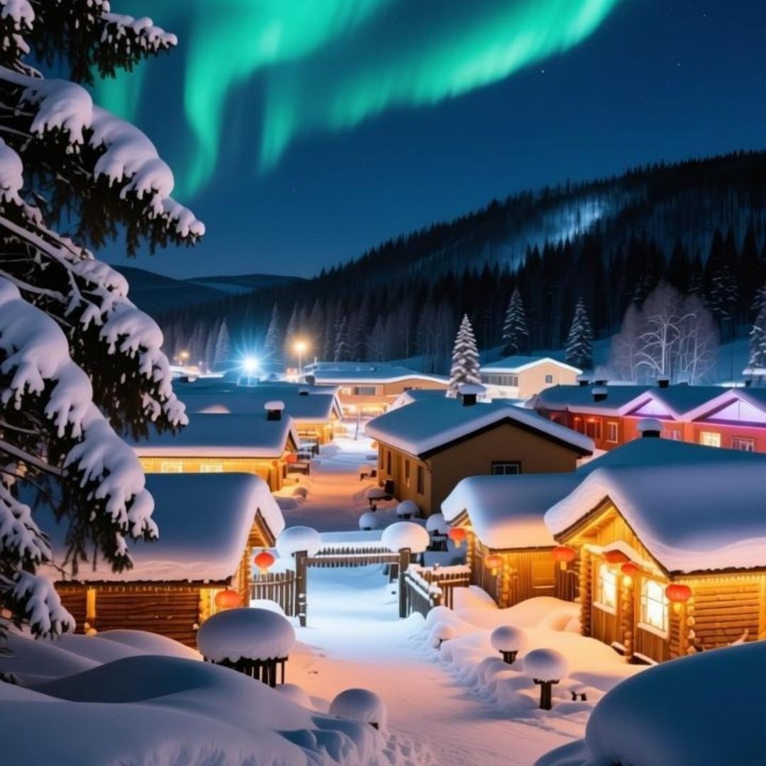 牡丹江中國雪鄉一日《冬季熱賣》景點接駁車|私家小團|看夜景團
