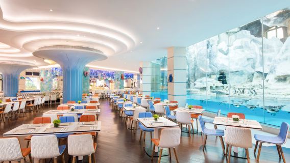 Zhuhai Chimelong Resort Penguin Hotel Emperor Penguin Buffet Brunch Combinatieticket Volwassene/Kind/Tweepersoons/Gezin 2 volwassenen + 1 kind buffetbon