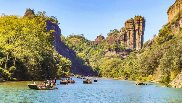 Pakej lawatan keluarga kumpulan kecil 6 orang | Tarikan pelancongan Wuyishan Da Hong Pao + Rakit Sungai Sembilan Lekuk + Lawatan sehari aktiviti teh Dinasti Song