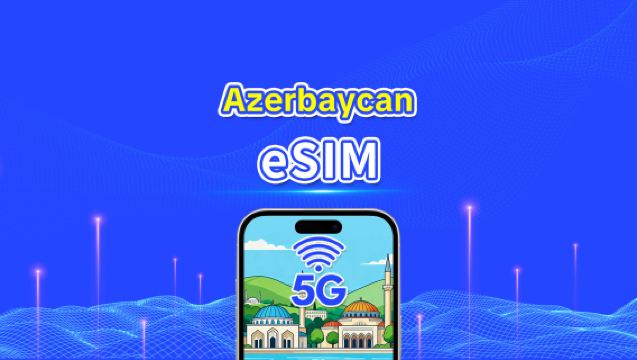 Azerbaycan eSIM | 5G/4G | Yüksek Hızlı İnternet | Günlük Paket/Veri Paketi | 24 Saat | 1-30 Gün | QR Kodu