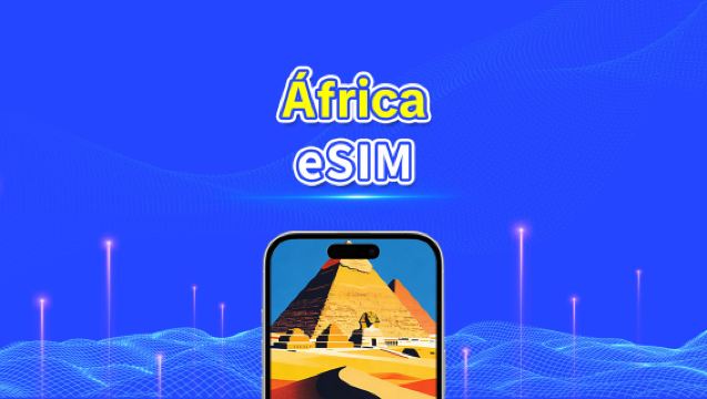 eSIM para África | 4G | Dados de alta velocidade | Pacote diário/de dados | 24 horas | 1-30 dias | Código QR