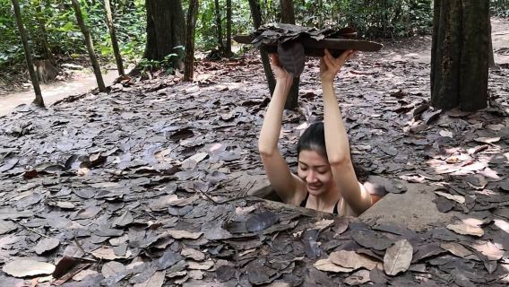 Halve dagtocht Cu Chi-tunnels in Ho Chi Minhstad [Ontdekkingstocht door oud slagveld] met Chinese/Engelstalige gids