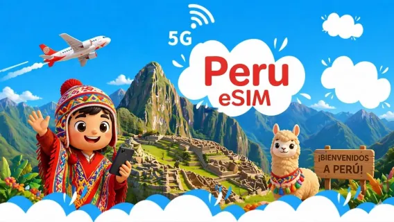 Peru eSIM | TikTok & AI App Available | Daily Data Package | 1–30 days |  24-Hour Billing | QR Code