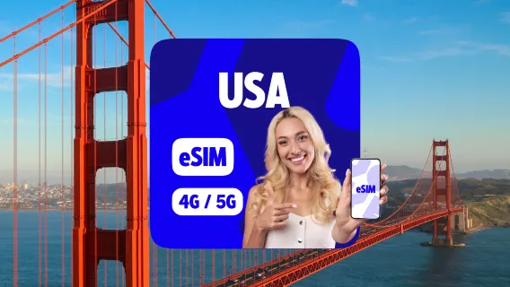 ABD Veri Planları 4G/5G eSIM | 500MB/Gün-5GB/Gün | 24 Saatlik Hesaplama | 1-365 Gün