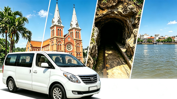 tour 1 ngày thuê xe riêng tại TP. Hồ Chí Minh | tùy chỉnh*Khu di tích lịch sử Địa đạo Củ Chi Đồng bằng Sông Cửu Long bao gồm tài xế
