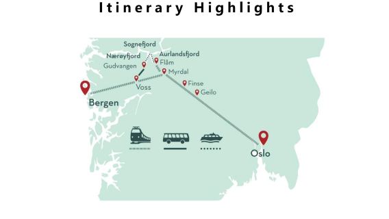 [Norway in Miniature] Double Fjord Cruise (Nærøy + Aurland) + Flåm Alpine Train