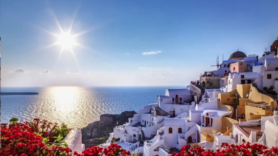 桑託林島日遊伊亞小鎮+費拉小鎮-藍頂教堂-阿克羅帝利考古遺址