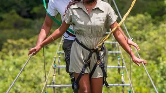 Mauritius: Cầu Nepal 350m tại Công viên mạo hiểm Vallé