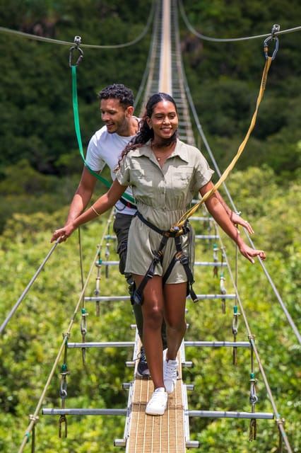 Mauritius: Nepalese Bridge 350m at Vallé Advenature Park