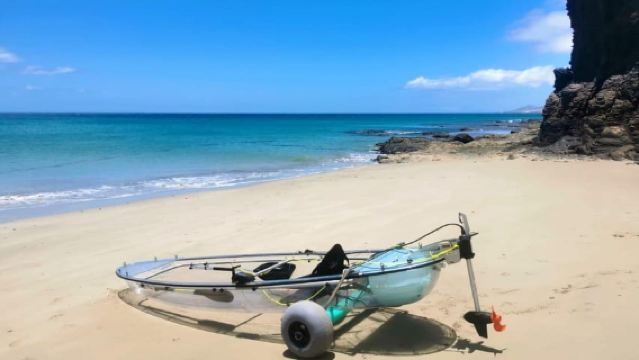 Fuerteventura: Transparent Electric Kayaks with Guide