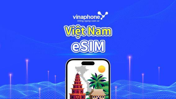 Vietnam Vinaphone 5G eSIM | IP nội địa tốc độ cao | Truy cập đầy đủ AI & TikTok | 1–30 ngày | Tính phí theo ngày dương lịch | QR Code