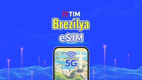 Brezilya TIM 4G/5G eSIM | Günlük Paket/Veri Paketi | 24 Saat Ücretlendirme | 1-30 Gün | QR Kodu