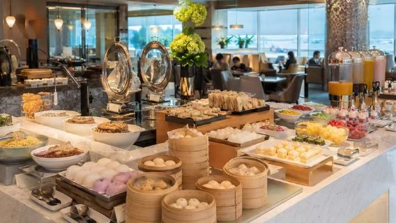 Aéroport international de Canton Baiyun | Salon de repos et salon VIP (départs nationaux/internationaux T1/T2/T3) | Accès unique par code QR électronique (inclut la restauration et attente confortable)