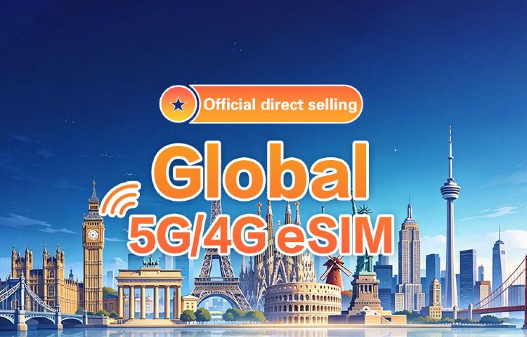 [Compatível com várias regiões globais] 4G/5G | Cartão de Internet eSIM | China Mobile CMLink | Opções de 1 a 30 dias | Ativação imediata | Suporte a hotspot | Código QR