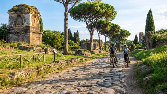 Rom: Via Appia Antica og Akvæduktparken 4 timer | Inkl. elektrisk mountainbike E-MTB