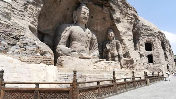 Private 1-day tour of Yungang Grottoes + Hanging Temple + Yingxian Wooden Pagoda in Datong, Shanxi | Reception of foreign guests