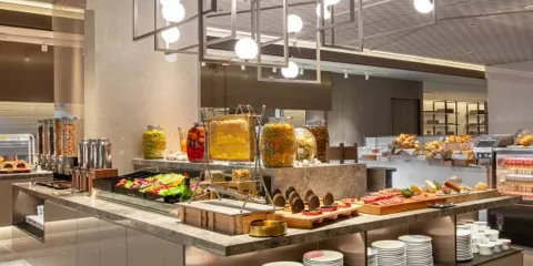 日月潭力麗温德姆温泉酒店饗沐全日餐廳自助式晚餐券(假日晚餐+NT$100)